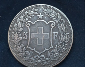 Helvetica *1896* 5 Franc - Switzerland Coins / Confederation / Restrike