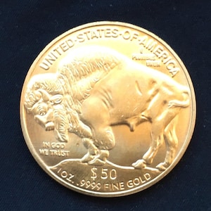 Złoty Bizon *2006* 50 dolarów - emisja pierwszego roku / Monety Stanów Zjednoczonych Ameryki / Pozłacane