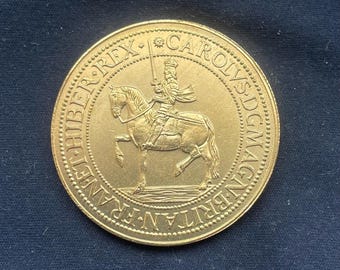 Charles 1st - Undated - Commemorative Coin / Gold Plated / British Coins