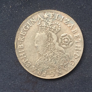 Isabel I - Seis peniques de 1562 / Monedas británicas antiguas / Reacuñación