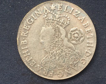 エリザベス1世 - 1562年 シックスペンス / 旧英国硬貨 / 再鋳造
