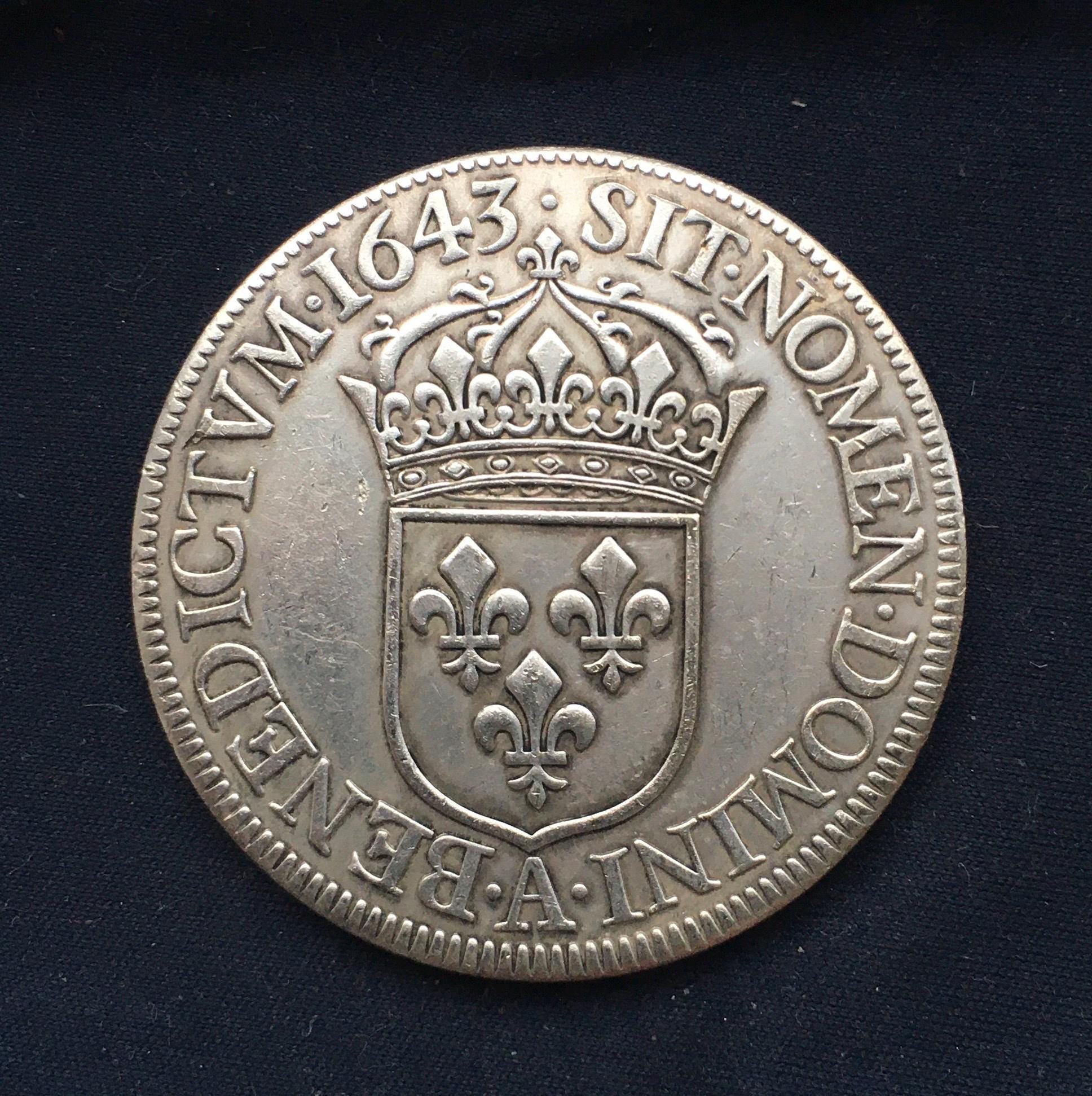 フランス王「ルイ14世」銀製メダル フランス王「ルイ14世」銀製メダル フランス王「ルイ14世」銀製メダル