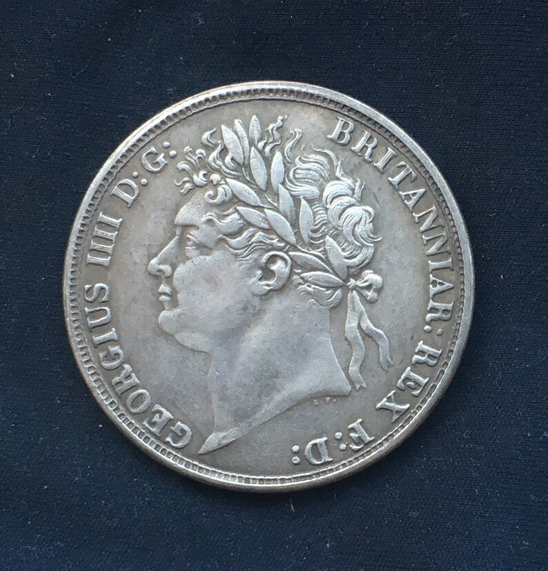 George 1V *1822* Crown - Bull Head / British Coins / Restrike - Etsy
