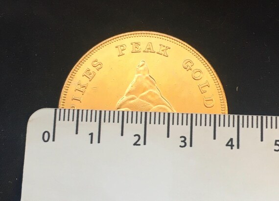 Gruber *1860* 20 Dollars - Pikes Peak / 24kt Gold Plated Coin