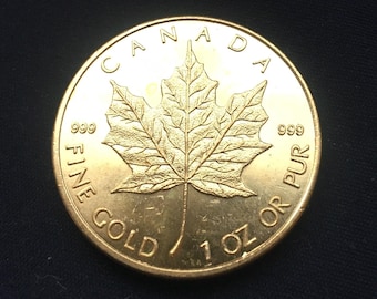 Kanadischer Ahorn *1979* .999 - Elizabeth 11 - Vergoldet / Kanadische Münzen