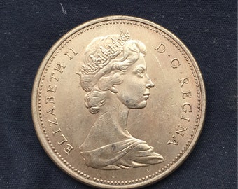 Stunning Canada *1967* One Dollar / Queen Elizabeth 11 / Restrike