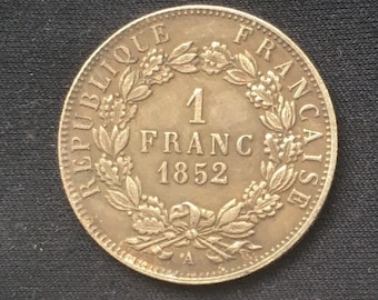 Louis - Napoleon Bonaparte *1852* 1 Franc - French Coins / Restrike