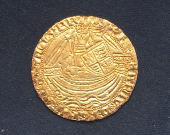 Henry V *1413_1422* Half Noble / Alte englische Münzen