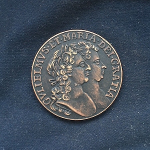 William & Mary 1693 Halfpenny - Irish Coins