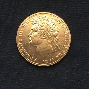 George 1V *1823* Sovereign - Gold Effect  / British Coins