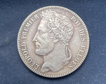Leopold 1st *1833* 5 Franc - Belgium Coins  / Restrike