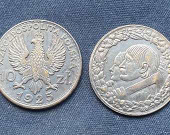 Polish *1925* 10 Zlotych - Villages Head  / Polish Coins / Restrike