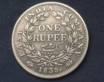 William 1111 *1835* One Rupee -  British Empire / India / Restrike