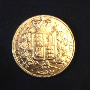 Victoria *1871* Sovereign - Gold Plated / British Coins