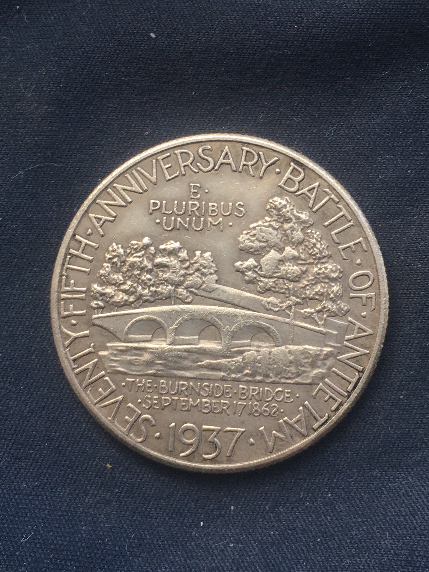 Medaglia Mezzo Dollaro USA 50 Cent - Battaglia Di Antietam Guerra Civile - JFK, U.S. Mint, Fdc - Foto 3