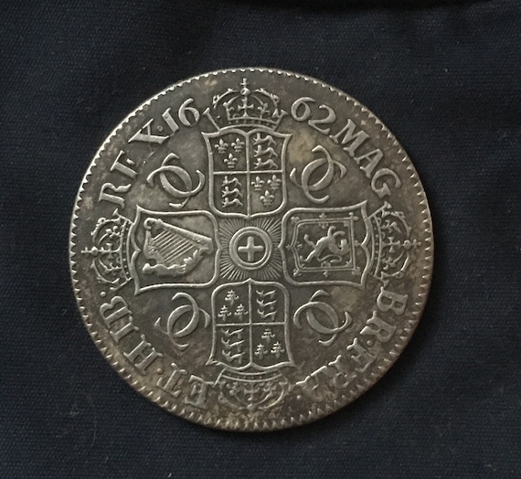 1662年 英国 アイルランド クラウン銀貨 チャールズ2世 【公式通販】