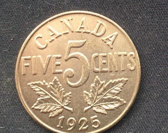 1941年カナダ銀貨25セント（ジョージ王） - Etsy 日本