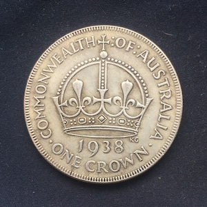 George V1 *1938* One Crown Commonwealth Of Australia - British Coins /Restrike