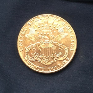 Stunning *1859* 20 Dollars Heraldic Eagle - Gold Effect - United States Of America Coin