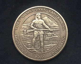 Fort Vancouver Centennial - Hudson Bay Company  *1825 - 1925* Half Dollar Coin / United States Of America / Restrike