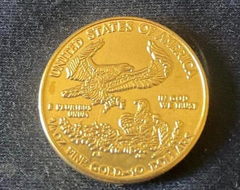 Gold Eagle *1986* 10 Dollars - First Year Issue / United States Of America Coins / Gold Plated