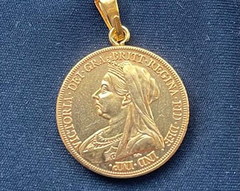 エリザベス2世 1977 記念 ペンダント ネックレス 銀貨 1977年エリザベス2世女王記念コインペンダント、22金メッキネックレス