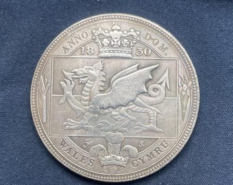 William 1V *1830* Wales Cymru Crown / British Coins / Restrike