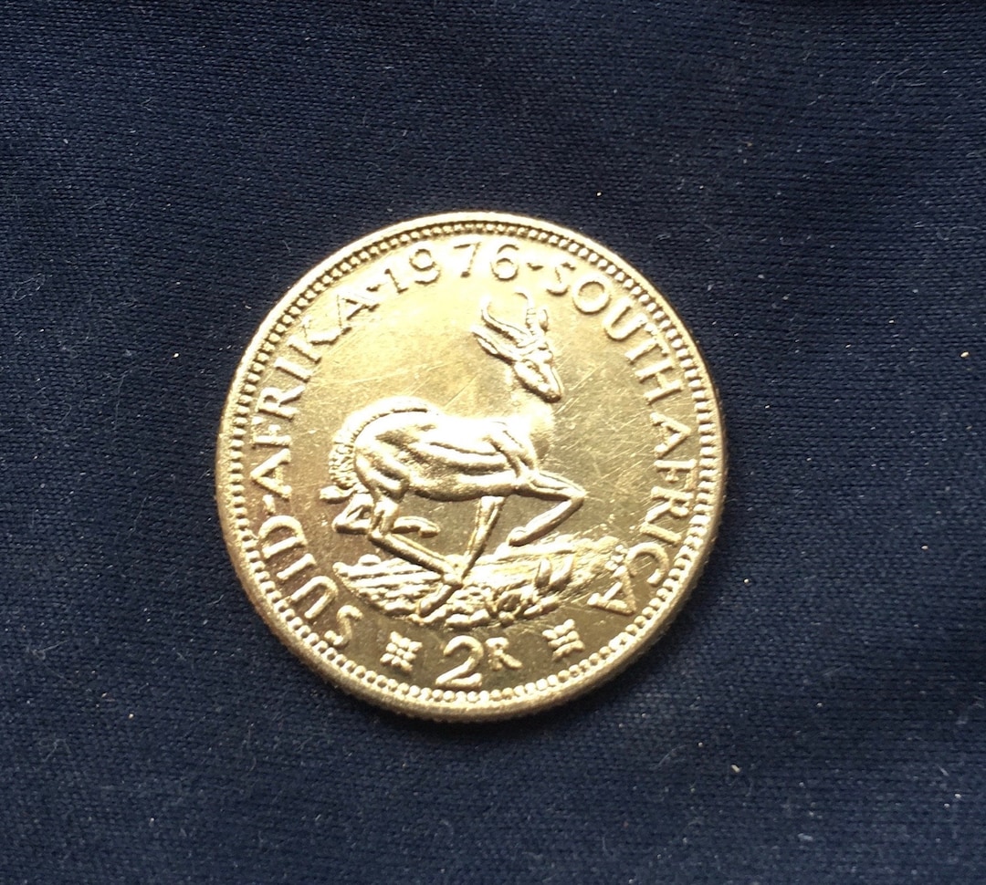 South Africa *1976* 2 Rand - Original Specifications - Gold Effect / South  Africa Coins - Etsy