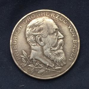 Friedrich Grosherzog Von Baden *1902* Funf Mark - German Coins / Restrike