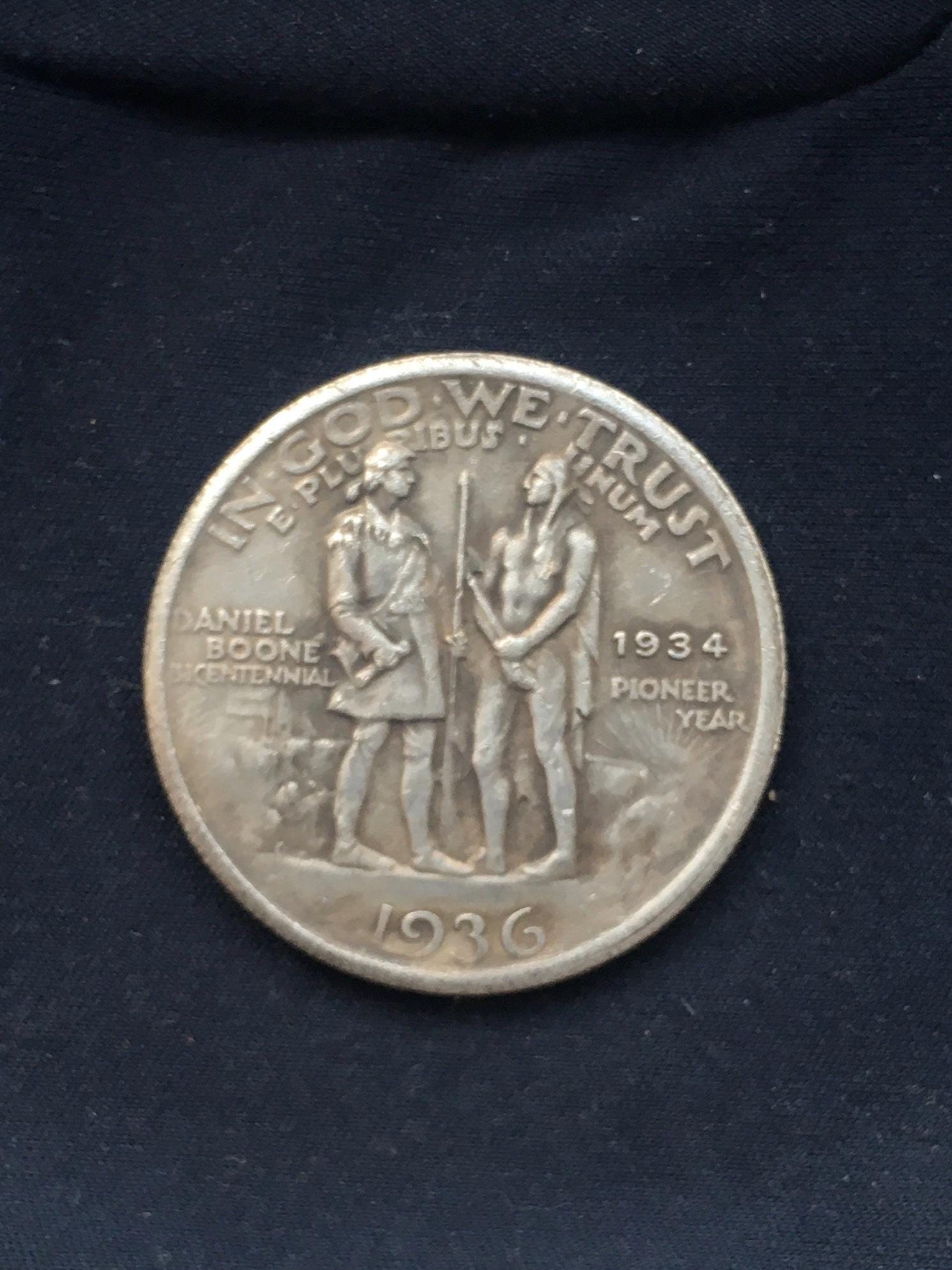 NGC MS64』アーカンソー州ロビンソン像記念ハーフダラー銀貨(1936年