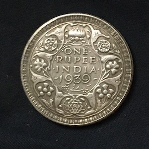 George V1 *1939* One Rupee - India Coins / Restrike