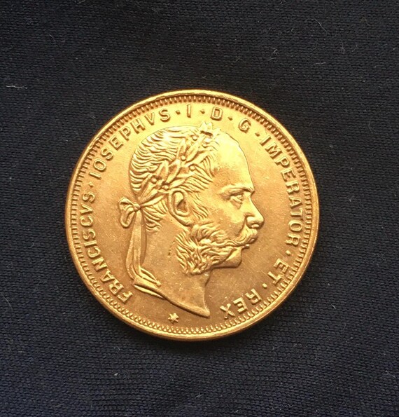 フランツ・ヨーゼフ1世 *1872* 8フローリン-20マルク / 金メッキ
