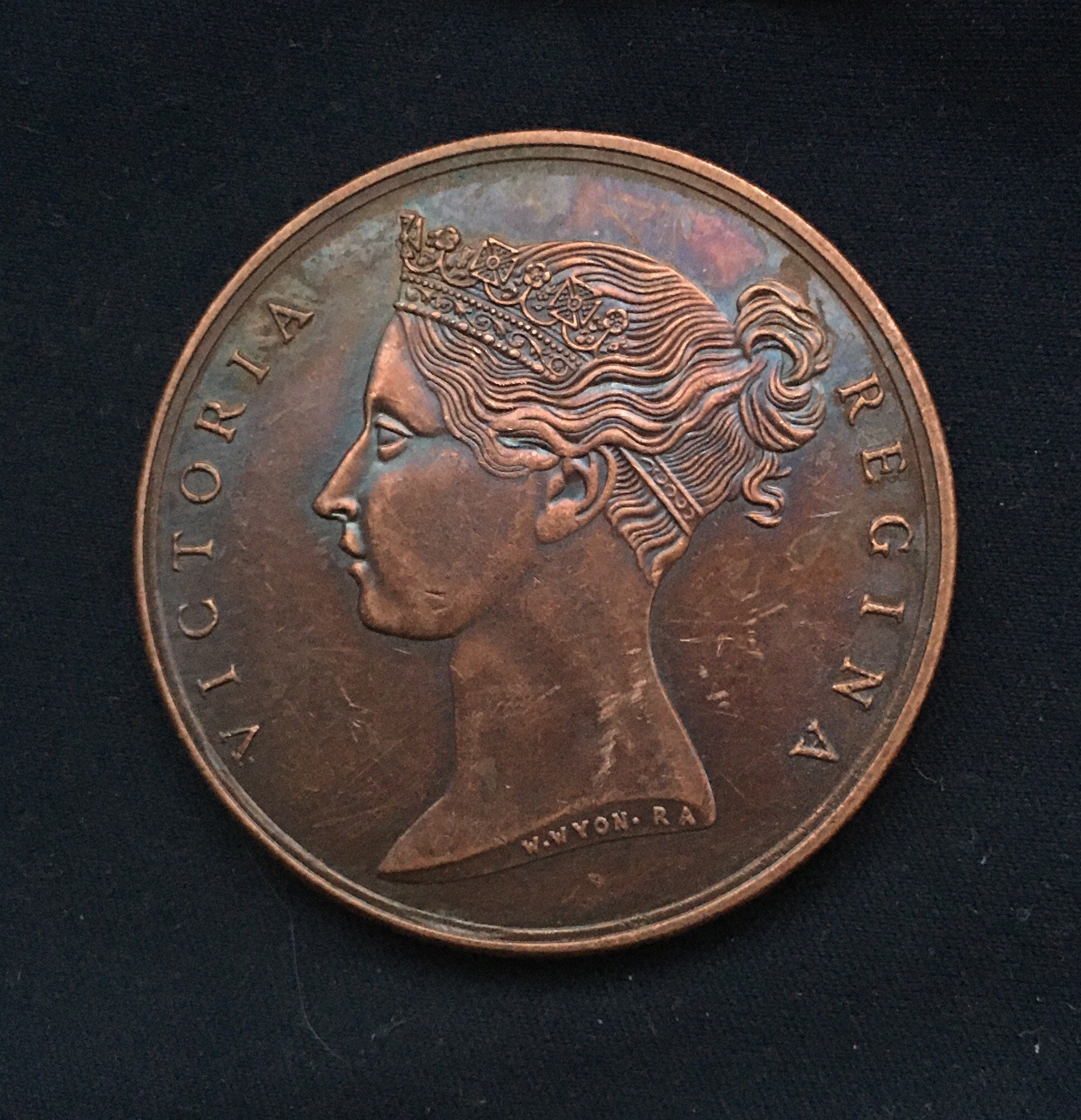 ニューブランズウィック(カナダの州) 1843年(182年前) のペニー銅貨2点 ニューブランズウィック(カナダの州) 1843年(182年前) のペニー