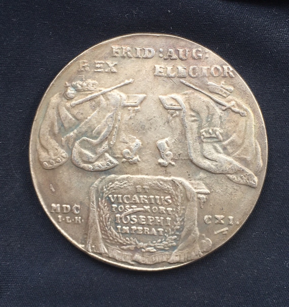 ドイツザクセンフリードリッヒ・アウグスト1世(1694〜1733)1ターレル銀貨