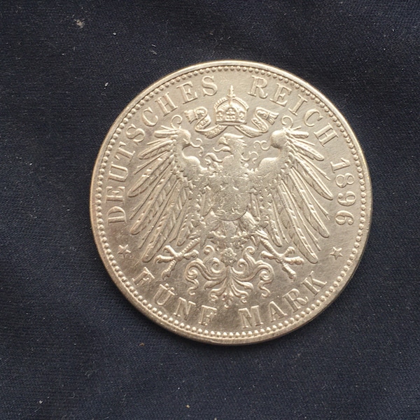 Beautiful Friedrich Herzog *1896* Funf Mark - German Coins / Restrike