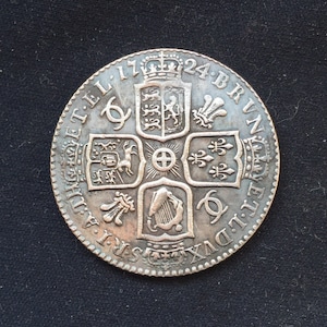 King George 1st *1724* Shilling - Old British Coins / Restrike