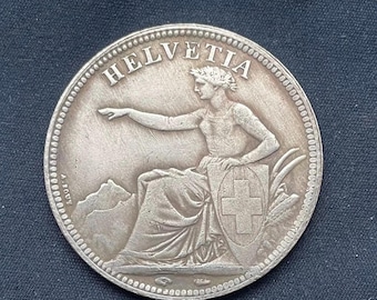 Helvetia *1873* 5 Franc - Switzerland Coins / Restrike