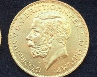 アンティーク 1915年 キングジョージ5世 ハーフソブリン金貨 アンティーク 1915年 キングジョージ5世 ハーフソブリン金貨