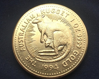 オーストラリアカンガルー 2015 1オンス 金メッキ プルーフ高浮き彫り