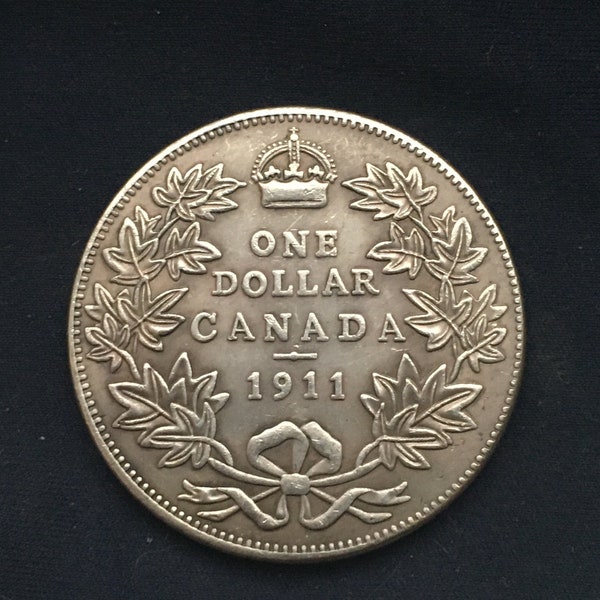 Beautiful George V Canada *1911* One Dollar - Coronation / Restrike / Canadian Coin