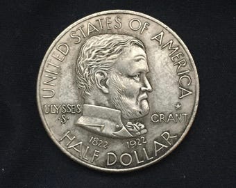 1922年 銀貨 500セント ユリシーズ・S・グラント ダニエル・ブーン生誕