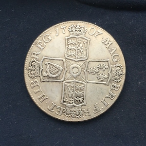 Queen Anne *1707* Crown - Historical British Coin - Restrike
