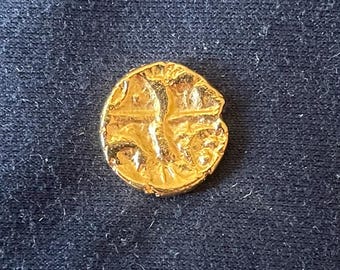 Celtic *40-45* BC - Kentish Boar - Fractional Quarter Stater - Gold Effect - Old English Coins