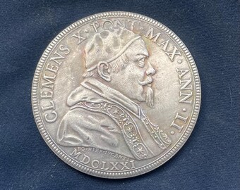Pope Clement X *1671* 1 Giulio - Scudo / Papal States - Italy Coins / Restrike