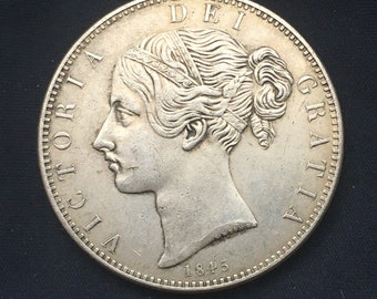 ヴィクトリア *1845* クラウン - ヤングヘッド / 英国コイン / 再鋳造