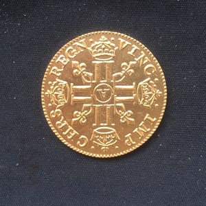 King Louis X1111 *1651* Louis d ,or a la meche longue - Paris Gadoury / Gold Effect / French Coins