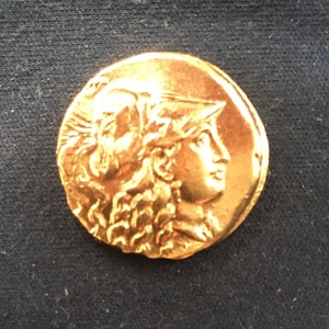 Makedonien - Gold Stater - Alexander der Große / alte griechische Münzen / vergoldet