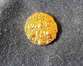 Celtic Eceni *40-20 BC - Fractional Quarter Stater - Gold Plated - Old English Coins