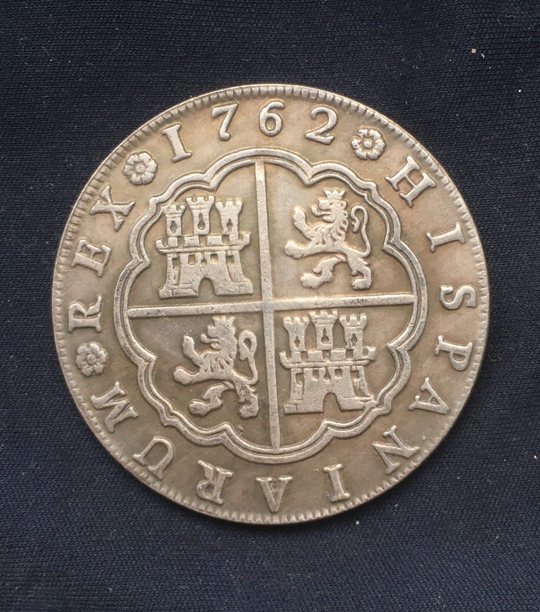 ●KING RON-E-RON レア Carolus 111 *1762* 8 Reales - Spanish Empire Coins / Restrike - Etsy