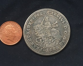 イギリス銅貨旧貨幣チャールズ1世 チャールズ1世 *1644年* オックスフォードクラウン - 英国コイン